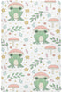 KICPOAY Cute Frog Mushrooms Leaves Fitted Crib Sheets Stretchy Portable Playard Sheets for