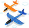 VCOSTORE 2 Pack Foam Airplanes, Large Throwing Glider Plane Toy with 2 Flight Modes for Outdoor Sports Toys 3-12