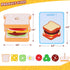 LovesTown Wooden Stacking Toys, Montessori Sandwich Stacking Toys for Kids Educational Birthday Gifts