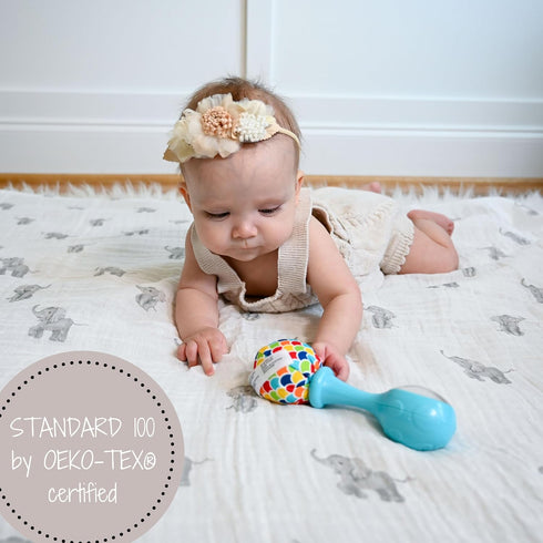 47 47 Inches 100% LollyBanks Muslin Swaddle Blankets, Large x Baby Blanket for Boys and Girls, Cotton Baby Swaddle