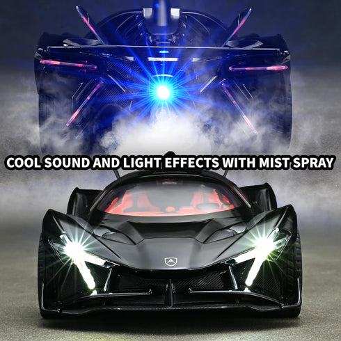 RZAPE 1/24 3-12Black Spray Project EVO Toy Cars Diecast Cars Metal Car Carros De Coleccion,Model Car Kits for Adults