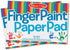 Melissa & Doug Finger Paint Paper Pad, 12 x 18 inches, 50 Sheets, 2-Pack - FSC Certified