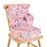 Vahlbeste Booster Seat for Kitchen Chair with Backrest & 4 Adjustable Straps, TPU