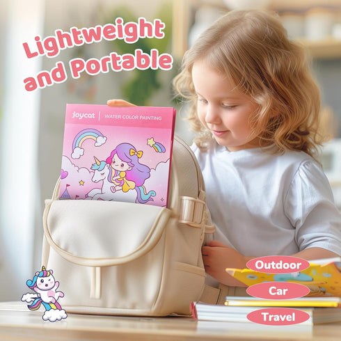 Sets 3-5 4-8, JoyCat Paint with Water Coloring Books for Toddlers, Watercolor Painting for Kids Ages Arts and Crafts