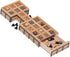 WE Games Royal Game of UR, Ancient Strategy Board Game for 2, Solid Wood with Storage Drawers