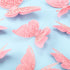 Outus 120 Pieces Pink 3D Layered Butterfly Wall Decor, Removable Stickers for Birthday Cake Decorations Crafts