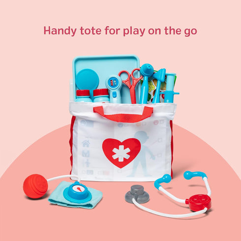 25-Piece Set, 3+ Melissa & Doug Get Well Doctor Kit, Toddler Doctor Play Realistic Pretend Play Toys & Accessories