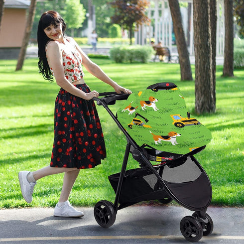 Stretchy Baby Car Seat Canopy Cover - Versatile Nursing & Breastfeeding Cover for Boys & Girls