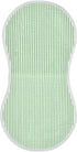 WELLDAY Muslin Baby Burp Cloths, Green White Stripes Cotton Soft Burp Cloths for