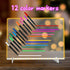 Signsxcel12-Color Liquid Markers for Led Note Board, Compatible with Light Up Drawing Board, Windows, Blackboard