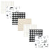 Little Treasure Hudson Baby Cotton Poly Flannel Receiving Blankets Multipack, Black Neutral