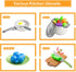 35Pcs Kids Kitchen Toy Accessories, Toddler Pretend Cooking Playset with Pots, Pans, Utensils, and Toy Food (White)