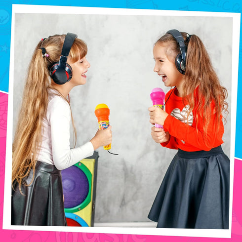 20 4 7.5 2.2 Inch Woanger Pieces Echo Microphone Toy Play Microphones for Kids Bulk Fun Voice Amplifying Multicolored