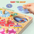 8 Zeoddler Wooden Puzzles for Toddlers, Pcs Space Matching Egg Puzzle, Solar System for Kids, Montessori Toys for Boy