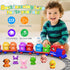 Meytccve Set 2-4,Toddler 1 2 3 Set Train for Toddlers Toys for Year Old,Electric Train Montessori Learning Matching