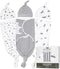 Jam Naturals- Organic Knotted Tie Bottom Adjustable Velcro Swaddle and Hat Set