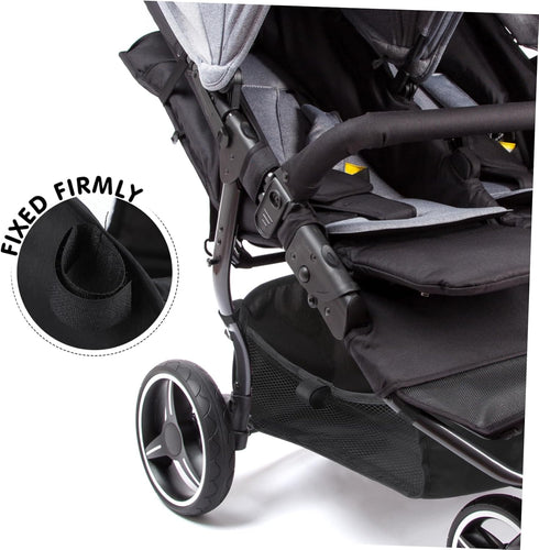 TOYANDONA Stroller Storage Bag Versatile Organizer for Diapers Towels Shopping Items Bottom Basket Replacement