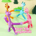 Telescopic Suction Cup Giraffe Toy, 4 Packs Pop Tubes Giraffe Fidget Toys, Educational Sensory Toy for Toddlers Travel