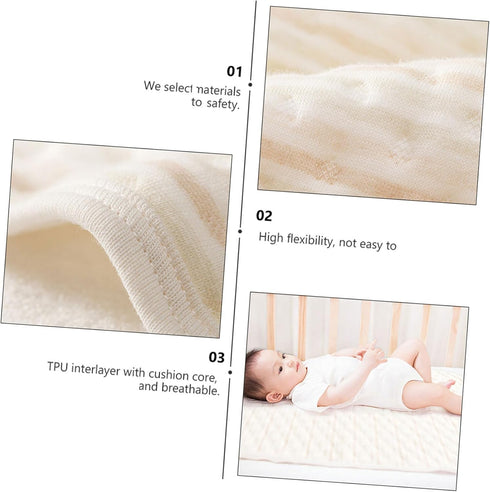 Reusable Baby Changing Pad with Natural Cotton and TPU Layer - SUPVOX