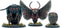 Modiphius Entertainment: Fallout Miniatures - Cult of The Mothman: Mothman Eclipse - 3 Unpainted Figures