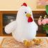 Uniwirtec (White,23 inch) Cute Chicken Stuffed Animal Plush Doll Toy - Farm Animal Cuddler for Kids' Room Decor - Ideal