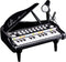 Love&Mini Toddler Piano - 24 Keys Black Baby Piano Toys with Microphone,