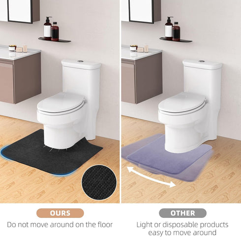 HBGOTL Commode Bathroom(4 Pack, Upgrade Round Potty Training Mats for Boys, Toilet Training Mats, Potty Training Toilet