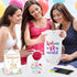 Aisharery Set Bibs Bodysuits Baby Shower Game Sign Newborn Onesies Feeder Gift Fabric Marker Stencils Kit