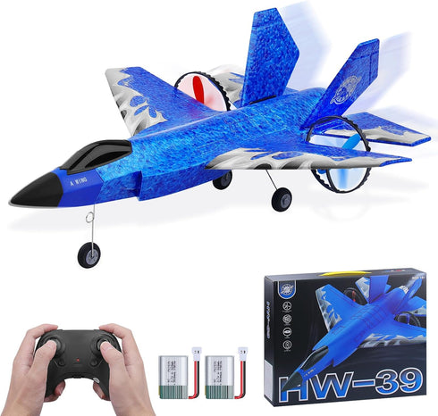 Beffkkip 2CH HW39 2.4GHz F35 RC Plane RC Airplane Toys Fighter Remote Control Plane RTF for Beginner, Kids and Adults