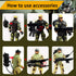 Baimiby 6 4-7, Army Men Toy Soldiers, Pcs Army Men Action Figure for Boy US Army Men and SWAT Team Toy with Military