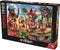 Anatolian Puzzle - Dogs Drinking Smoothies on a Tropical Beach - 1000 Piece Jigsaw Puzzle #1102