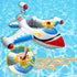 OVV Swimming 1-4 Summer Baby Inflatable Pool Float Float Boat with Steering Wheel Horn for Kids Toddlers Age Boys Girls