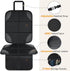 Musclez 600D 2 (Black-1pcs) Car Seat Protectors, Car Seat Covers Waterproof Fabric, Non-Slip Backing & Mesh Pockets
