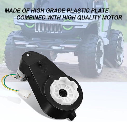 2 Pcs Kids Ride On Car Gearbox, 550 24V Motor 40000RPM, Electric Motor Gearbox for Children Ride On Toys