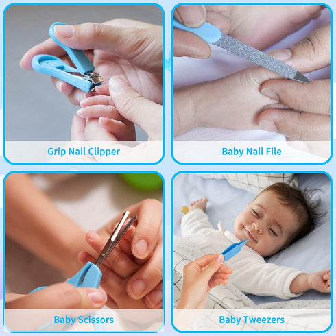 Baby Healthcare and Grooming Kit, 27pcs Baby Electric Nail Trimmer Set for Newborn Infant Toddlers