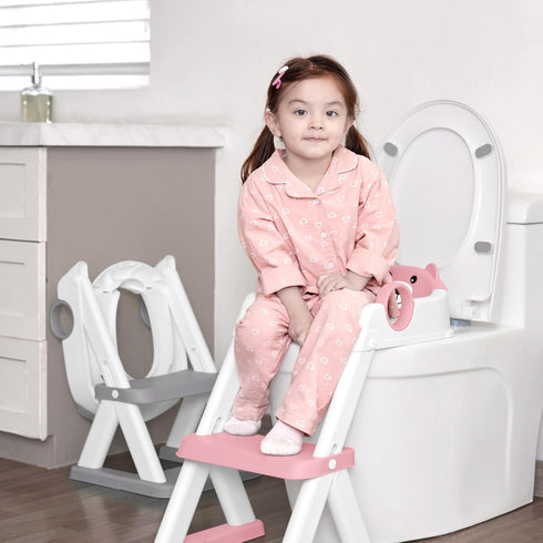 Multi-Use Training Toilet Ladder for Boys & Girls - Convenient Potty Training