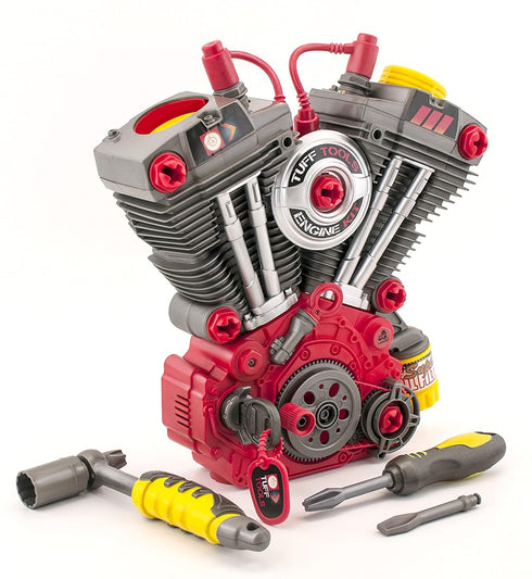 Lanard Tuff Tools Engine Overhaul - 25 pc Playset with Lights & Sounds, Realistic Mechanic Toy for Kids Ages 3+