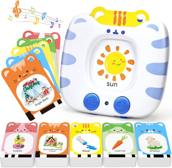 JoyCat Talking Flash Cards for Toddlers 3-5, 314 Words with Durable Thick