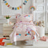 4 Set Set 1 Set 1 1 1 Pieces Toddler Bedding for Girls Light Pink Unicorn Toddler Bed - Soft Castle Rainbow Cute