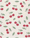Burbuja Fitted Crib Sheet for Girls and Boys, Cute Cherrys Soft Breathable Crib