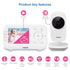 VTech Video Baby Monitor with 1000ft Long Range, Auto Night Vision, 2.8” Screen, 2-Way Audio Talk