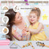 LOOIKOOS Musical Instruments for Toddlers 1-3, Neutral Color Kids Montessori Wooden Percussion Instruments Set