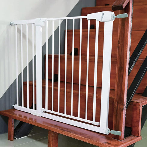 Baby Gate Banister Adapter Y-Spindle Rods - Pressure Mounted Baby and Pet Safety Gates, Extra Long Screws (Y-Grey-2