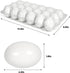 36 JOYIN Pcs Easter White Wooden Egg, Fake Eggs Plain Decorating for DIY Paint Your Own Egg Decor, Easter Craft, Basket