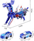 Co-opting 2 1 Collision Transforming Dinosaur Car Toy, in Magnetic Cars Transform into Dinosaur Toys
