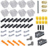 TEESE 55pcs Crankshaft-Engine-Accessories-Kit with Connecting-Rod-Cylinder-Head, Compatible with Technic-Parts for MOC