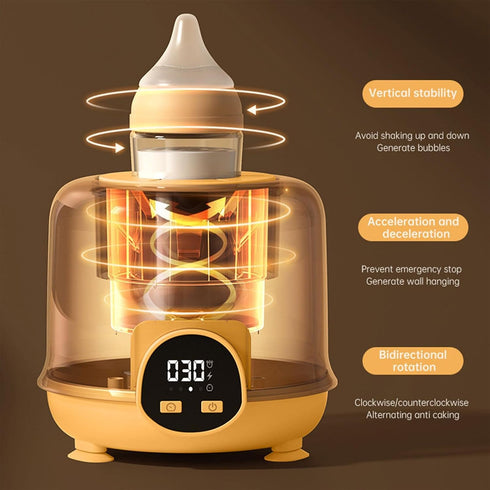 Generic 360-Degree Automatic Baby Formula Mixer - Bidirectional Bottle Shaker, Anti-Bloating Milk Blender for Smooth