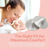 999 Tendresse - Pure Silver Nursing Cups for Breastfeeding Pain Relief Cracked Nipple Shields Reusable Invisible Under