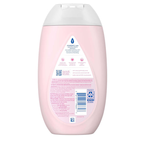 B5, 72 13.6 oz Johnson's Baby Lotion with Coconut Oil, Aloe Vera & Vitamin HR Hydration, Skin Moisturizer
