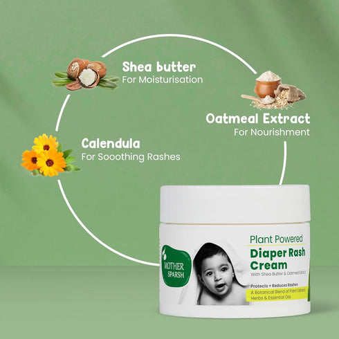Mother Sparsh 50 Plant Powered Diaper Rash Cream for Babies, gm